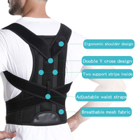 Correcteur de posture réglable, respirant et flexible, nouveau design, avec protection et fermeture à lacets pour adultes