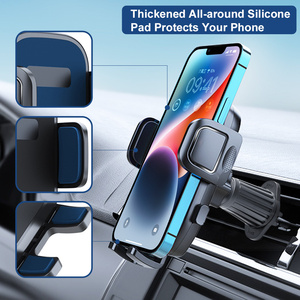 360 độ phổ kim loại móc Hộp chống sốc xe người giữ điện thoại với Air Vent hỗ trợ mới nhất xe sử dụng điện thoại di động đứng - Product Image 5