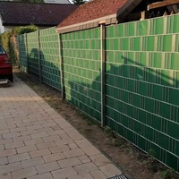Cinta de PVC Verde de 19 cm x 35 m, Rollo de Cinta para Cercas de Jardín, Tira de Privacidad, Sichtschutzstreifen para Seguridad del Patio y Cercas de Rancho