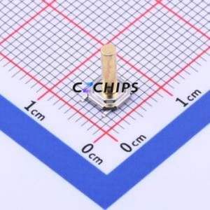 GT-TC084E-H090-L5 Tactile Switch SMD-4P,5.2x5.2mm Switch Single Pole Single Throw Round Button 1.3N Vertical Mount - Product Image 1