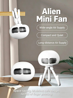 Ventilateur portable sans pales pour poussette, rechargeable, en forme de méduse, pour bébé, avec pince pieuvre, de la marque Anfuyou Factory.