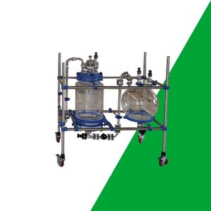 Double-layer Glass Reactor High Viscosity Glass Reactor with <b>Anchor</b> Agitator - Polymer Resin Production Reactor - Product Image 2