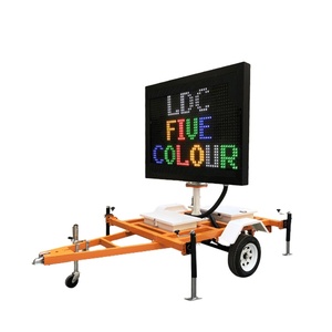 Trailer Mounted Solar Powered LED Traffic Signs IP58 Waterproof CE Certified Variable Message Display Board 1000m Visual Range - Product Image 6