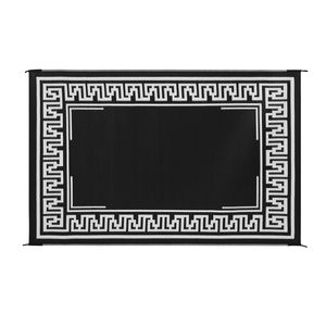 Tappeto da Esterno Impermeabile e Lavabile in PP <span class=keywords><strong>per</strong></span> Spiaggia e Patio, con Motivo Floreale Tropicale, Reversibile, <span class=keywords><strong>per</strong></span> Porta o Zona Esterna - Product Image 2