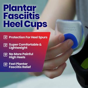 เจลใส่ส้นเท้า plantar fasciitis-แผ่นรองส้นซิลิโคนสำหรับกระดูกเดือยบรรเทาอาการปวดป้องกันของคุณเจ็บหรือช้ำ - Product Image 5