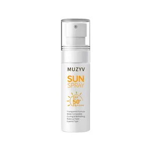 Custom Private Label Travel Sunscreen Setting Spray Mist Mineral Sunscreen Spray Spf 50