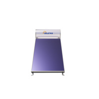Chauffe-eau solaire extérieur à plaque plate de qualité marine 200L, réservoir SUS316L, 0,6 MPa, thermosiphon pressurisé, alimentation en eau à haute salinité