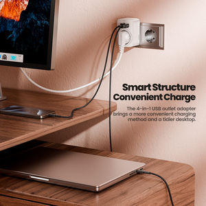 Toocki <span class=keywords><strong>bonne</strong></span> <span class=keywords><strong>qualité</strong></span> rapide eu pd c adaptateur 30w sortie extender multi usb-c adaptateur secteur pour téléphones - Product Image 4