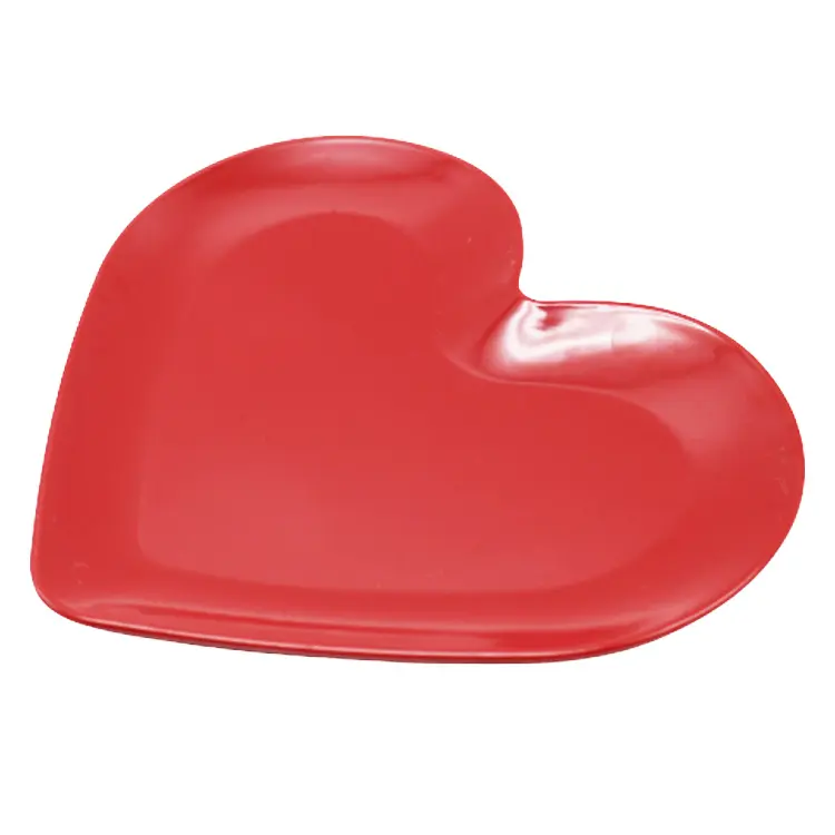 Экологически чистые подарочные лотки из меламина в форме красного сердца