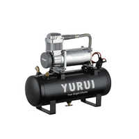 Compresseur de suspension 12/24V, compresseur d'air embarqué 4x4, pompe de suspension pneumatique pour camion tout-terrain