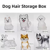 Porte-clés souvenir pour poils d'animaux Yu Chu, capsule transparente, design animal de dessin animé, boîte de rangement et breloque de sac à jouets