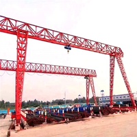 Grue électrique à structure en acier certifiée CE ISO 25t Palan à câble métallique à portique à portique à poutre unique avec boîte de vitesses et roulement