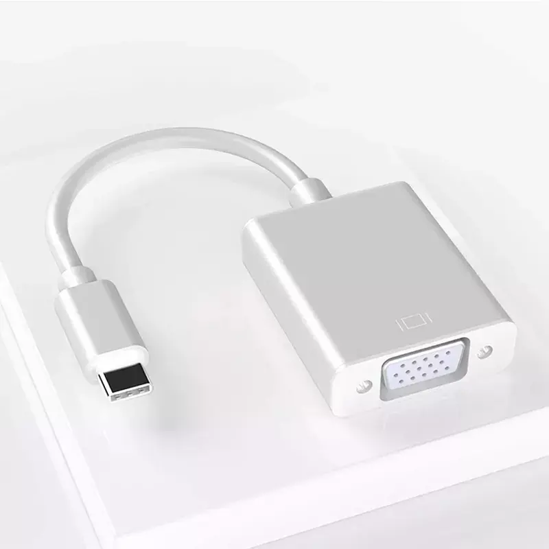 Fabriek Goede Kwaliteit Usb C Naar Vga Adapter Aluminium Legering Type C Naar Vga Converter Te Koop