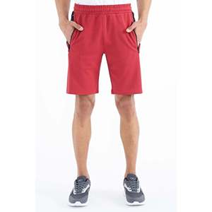 Shorts décontractés pour homme Alfred Red, taille moyenne, coton respirant, coupe standard, taille S - Product Image 3
