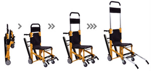 <span class=keywords><strong>Chaise</strong></span> roulante pliable pour monter les escaliers, <span class=keywords><strong>chaise</strong></span> d'<span class=keywords><strong>évacuation</strong></span> d'urgence portable pour la sauvegarde et le transfert des patients sur les escaliers - Product Image 6
