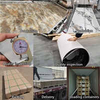 Panel de PVC con Recubrimiento UV, Diseño Floral Clásico, Impermeable, con Acabado Brillante, para Uso Doméstico y Comercial