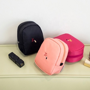 Mini bolsa de <span class=keywords><strong>maquillaje</strong></span> portátil con logotipo personalizado, bolsa de cosméticos de viaje de moda, <span class=keywords><strong>neceser</strong></span> impermeable de poliéster - Product Image 3