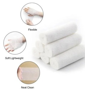 Pansements tubulaires en gaze médicale jetables, rouleaux de coton certifiés CE, souples, doux, respirants, tailles personnalisées - Product Image 6