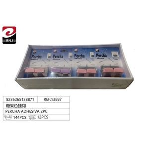 Percha Adhesiva Candy-colored Hooks 2pc Set 12pcs Pack Novelty Hooks - Product Image 3