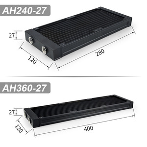 Radiador refrigerado por agua Ococo de 120 mm, 240 mm, 360 mm, disipador de calor de aluminio para computadora y motocicleta eléctrica DIY - Product Image 4