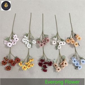 457 EV ดอกไม้ประดิษฐ์ดอกชวนชม6ดอกหัวไม้ตกแต่งงานแต่งงานดอกไม้หลากสี - Product Image 3