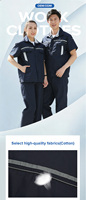 Vêtements de travail haute visibilité à manches courtes pour l'été, respirants, pour femmes et hommes, uniforme de travail pour atelier