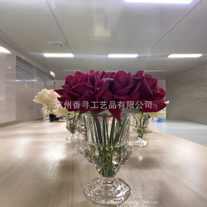 Ornement d'aromathérapie en rose artificielle Heshes, fait main en polyester, cadeau de la Saint-Valentin, cadeau de mariage, réutilisable, style rêveur - Product Image 1