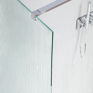 <span class=keywords><strong>Mampara</strong></span> de <span class=keywords><strong>Ducha</strong></span> de Vidrio Templado para Baño, con Textura Grabada, Diseño Acanalado, Corte a Medida - Product Image 2