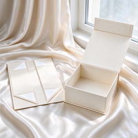Boîte cadeau magnétique pliable de luxe, couleur personnalisée, boîte d'emballage rigide en papier pliable pour mariage, cosmétiques, cadeaux