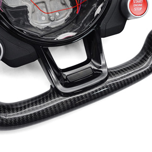 Volant personnalisé adapté à Volkswagen <span class=keywords><strong>GOLF</strong></span> 7 <span class=keywords><strong>GOLF</strong></span> GTI GTD GTE POLO TRoc Arteon Passat Tiguan Volant en fibre de carbone LED - Product Image 5