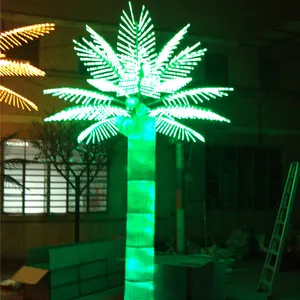 אור עד עצי דקל מלאכותי עצי עם אור גן led דקל קוקוס עץ אור
