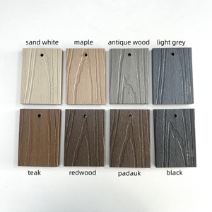 พื้นไม้ WPC 2สีทนไฟได้ดีพื้นระเบียง2สีใน<span class=keywords><strong>1</strong></span>ชิ้นสวนหลังบ้านไม้ WPC - Product Image 2