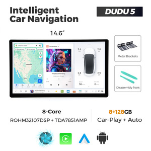 Autoradio tactile Mekede avec GPS, système Dudu 7 le plus récent, navigation automobile 14,6 pouces, prise en charge du DSP, BT, WIFI, CarPlay - Product Image 5