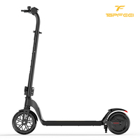 Patinete Eléctrico Urbano de Altura Ajustable de 12.5 MPH, Patinete Eléctrico para Niños con Llantas Sólidas de 6.5 Pulgadas, Patinete Eléctrico para Viajes Diarios con Altavoz