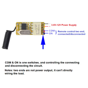 DC3.6-12V 315Mhz không dây <span class=keywords><strong>RF</strong></span> hỏi mini từ xa thiết bị chuyển mạch 4-nút 30m phạm vi AAA pin tự động hóa nhà để xe kiểm soát cửa Starter - Product Image 3