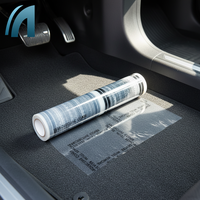 Auto-Teppichschutzfolie Selbstklebende Weiche Transparente PE-Blasformabdeckung für Maßgefertigte Autofußmatten