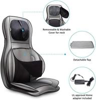 Masseur pour le cou et le dos avec chaleur, coussin de massage Shiatsu portable avec compression d'air, roulement et pétrissage, coussin de siège massant