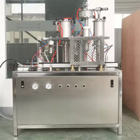 Machine de remplissage semi-automatique pneumatique pour aérosols de peinture, boissons, produits chimiques et métaux