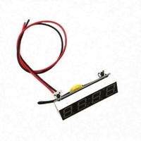 Jam Digital Elektronik LED Merah 3 in 1 Modul Suhu Tegangan Waktu Termometer Voltmeter Dc 5-30v