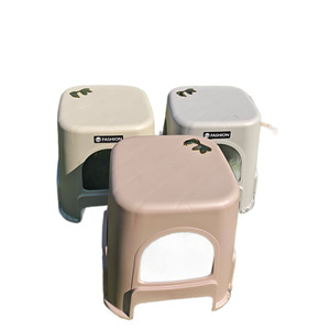 Fashion <b>Plastic</b> <b>Stool</b> Stackable Outdoor Home Chair Minimalist Design Polypropylene Material - Product Image 5
