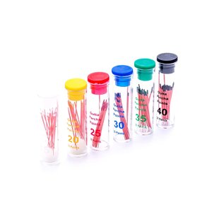 SJ Dental Consumables: Punte di Guttaperca Dentale GP Economiche, Conicità 04 06, Prezzo e Dimensioni 15-40, Guttaperca Meta - Product Image 6