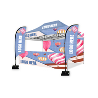 Tentes pliables de haute qualité et stables de 3x4.5m 10x15ft d'auvent de toit d'auvent de logo personnalisé imperméable extérieur