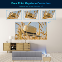 Projecteur de cinéma maison portable CY900 FULL HD 1080P Mise au point automatique Keystone Intégré Android 13 Smart WIFI LED avec sac gratuit