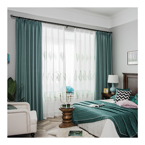 Cortinas azules sin formaldehído con aislamiento acústico, para sala de estar y dormitorio - Product Image 2