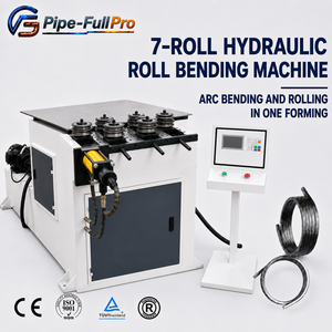 40 mm Capacity Seven Roller Pipe Rolling <b>Machine</b> CNC Automatic Hydraulic Pipe <b>Bending</b> <b>Machine</b> - Product Image 1