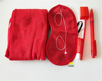 Kit d'hygiène dentaire de luxe pour avion, vente en gros à prix d'usine, trousse de toilette de voyage pour compagnies aériennes
