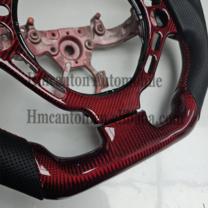 Volant de direction en cuir perforé en fibre de carbone noir avec bande supérieure, le plus populaire pour Nissan <span class=keywords><strong>GTR</strong></span> 85 - Product Image 6