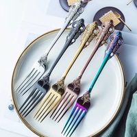 Ensemble de couverts classiques en acier inoxydable argenté, design moderne, 4 pièces, pour mariage, cuillères et fourchettes, pour la maison et les fêtes
