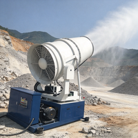 Canon à brouillard de 50 m pour le refroidissement et le contrôle de la poussière dans les mines d'étain