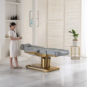 Table de massage électrique hydraulique professionnelle pour soins du visage et esthétique, 3/4 moteurs, pour salon de beauté - Product Image 2